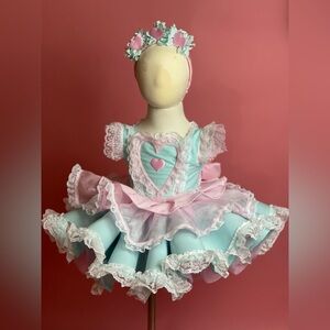 Kids Pink and Blue Heart Costume